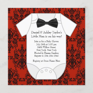 Little Man Baby Shower Invitation