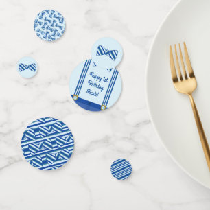 Little Man Boy's 1st Birthday Party Confetti