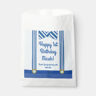 Little Man Boy's 1st Birthday Party Favour Bag