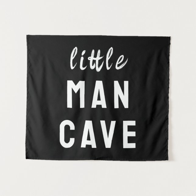 Little Man Cave Boy's Room Playroom Nursery Wall Tapestry (Front (Horizontal))
