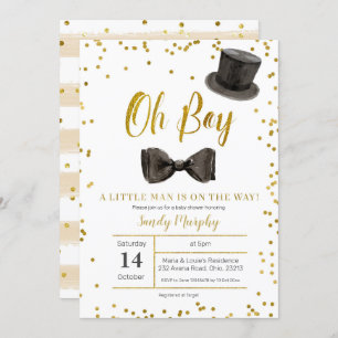 Little Man est en route Baby shower Invitation