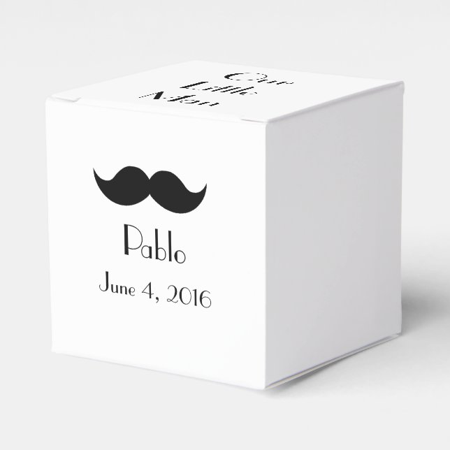 Little Man favour boxes-Customize Favor Box (Front Side)