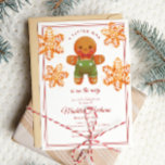 Little Man Gingerbread Man Christmas Baby Shower Invitation<br><div class="desc">Little Man Gingerbread Man Christmas Baby Shower Invitation</div>