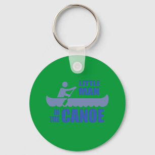 Little man in the canoe keychain
