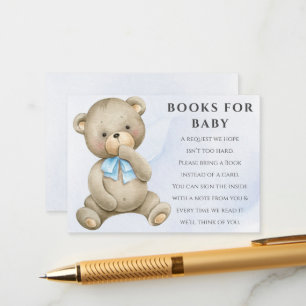 Little man is on his way books for baby card