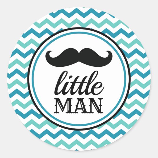 Little Man Moustache Baby Shower Stickers - LM | Zazzle.ca