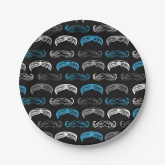 Little Man / Moustache - Party - Paper Plates