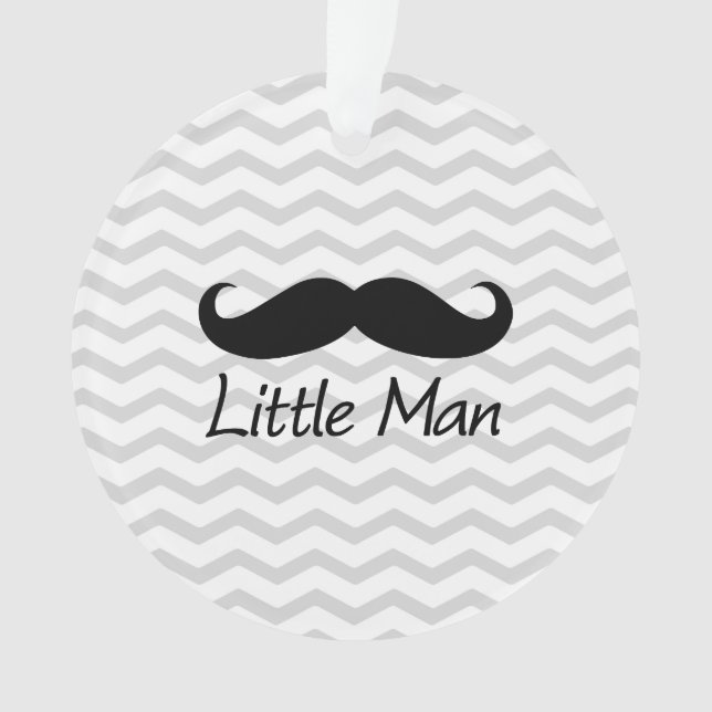 Little Man Mustache Chevron mignons Garçons (devant)