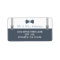 Little Man Return Address Label, Blue and Grey