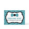 Little Man Thank You Card, Bow Tie, Teal, Black