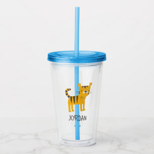 Little Man   Tiger Bow Tie Acrylic Tumbler