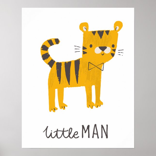 Little Man | Tiger Bow Tie Poster (Front)