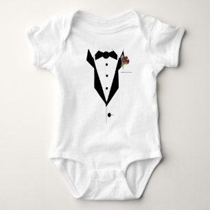 Little Man Tuxedo Baby Bodysuit