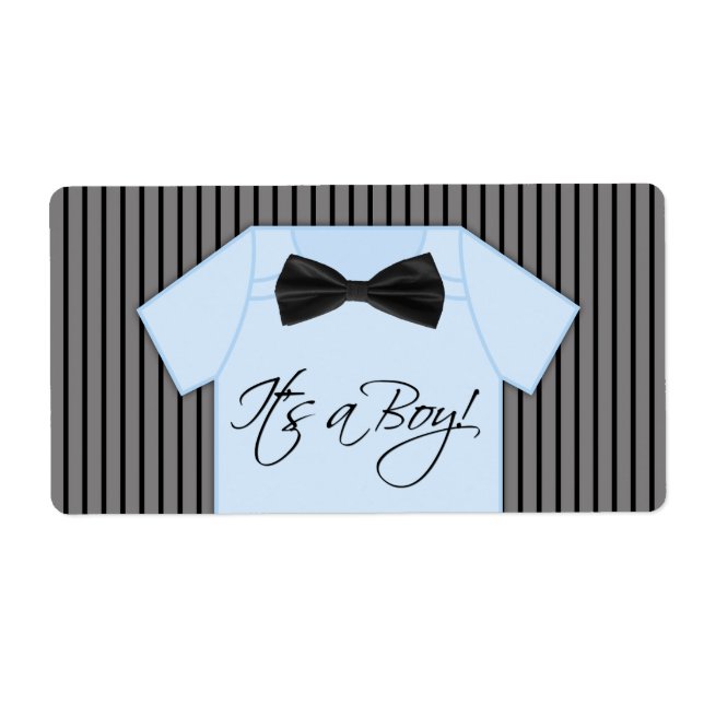 Little Man Water Bottle Labels (Front)