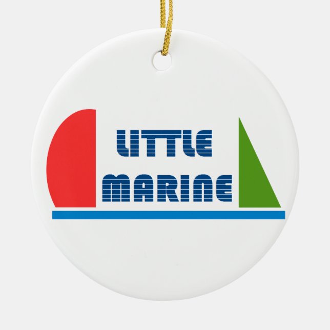 little marine ceramic ornament (Front)