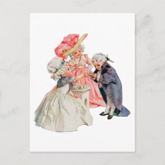 Little Martha Washington's Tea Party Postcard