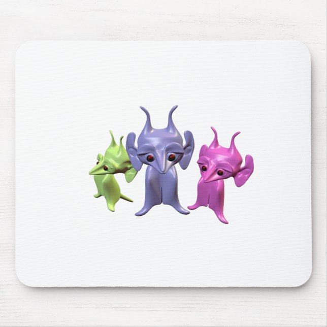 Little Martians Mouse Pad (Front)