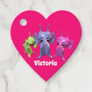 Little Martians, personalized for children. Favour Tags