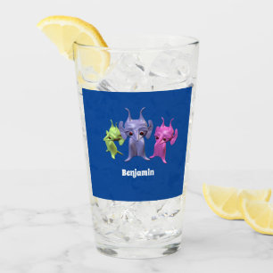 Little Martians, personalized for children. Glass