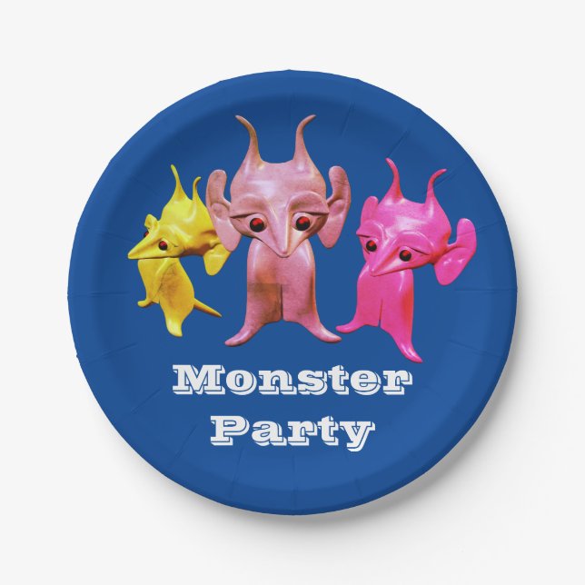 Little Martians, personalized for children. Paper Plate (Front)