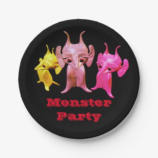 Little Martians, personalized for children. Paper Plate (Front)