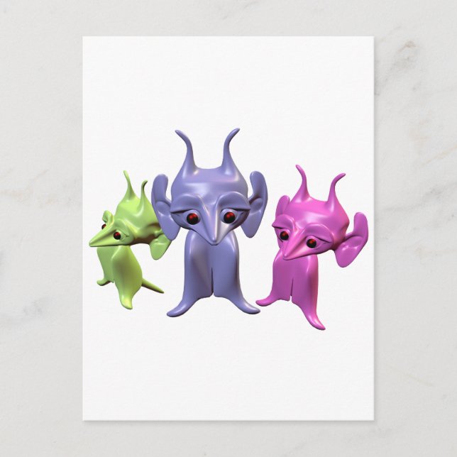 Little Martians Postcard (Front)