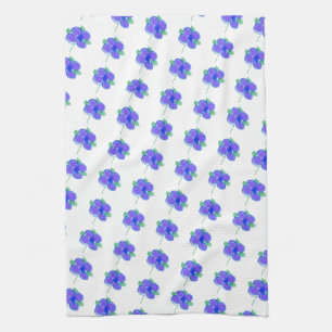 Little Mauve Flowered Kitchen Towel