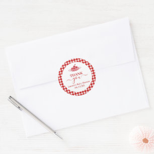 Little Meatball Baby Shower Round Sticker