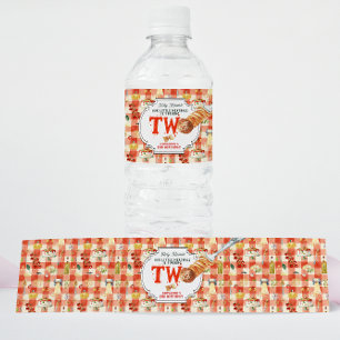 Little Meatball Holy Ravioli Second Birthday Water Bottle Label