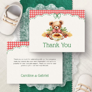 Little Meatball Italian Baby Shower Thank You Card