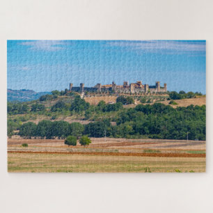 Little medieval town Monteriggioni skyline,Tuscany Jigsaw Puzzle