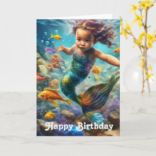 Little Mermaid Birthday  Card