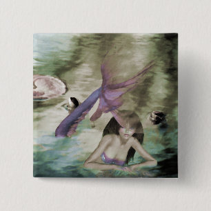 Little Mermaid Button