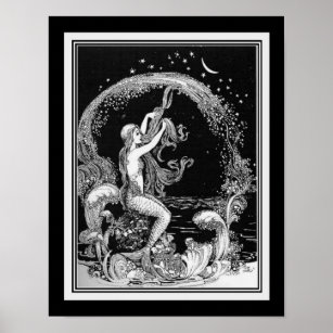 "Little Mermaid" ca. 1920s -Ida Rentoul Outhwaite Poster