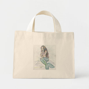 Little Mermaid Custom Art Personalized Tote Bag