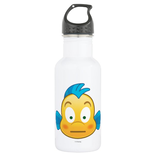 Little Mermaid Emoji | Flounder 532 Ml Water Bottle (Front)