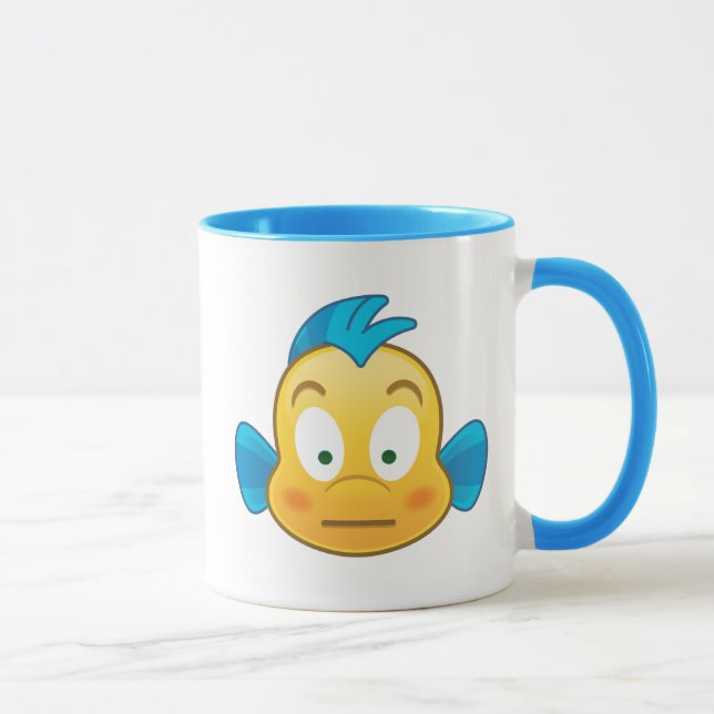 Little Mermaid Emoji | Flounder Mug (Right)