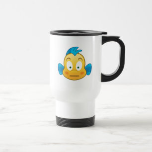 Little Mermaid Emoji   Flounder Travel Mug