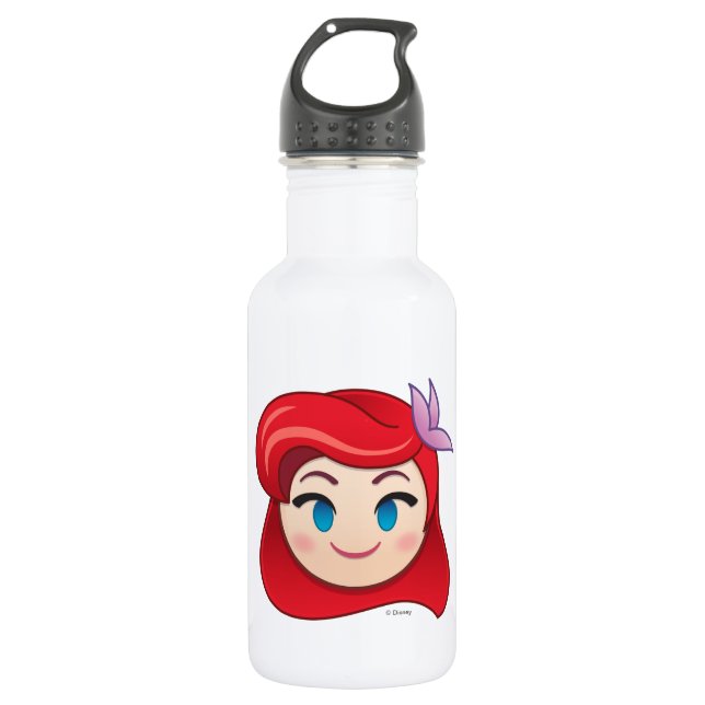 Little Mermaid Emoji | Princess Ariel 532 Ml Water Bottle (Front)