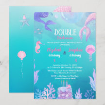 Little Mermaid kids Double Celebration Birthday  