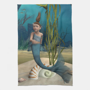 Little Mermaid Kitchen Towel