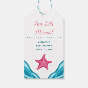 Little Mermaid Nautical Baby Shower Gift Tags