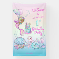 Little Mermaid of Colour - Girl 1st Birthday Party
