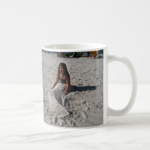 little mermaid on beach by bbillips coffee mug