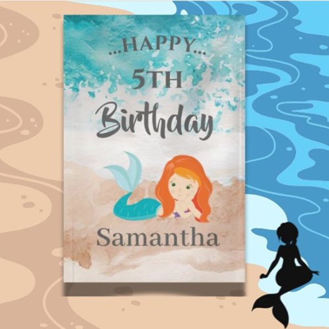 Little MERMAID PARTY Cute theme Banner (perfect for baby showers and special celebrations. Shop now!)