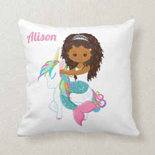 Little Mermaid throw pillow - Personalised