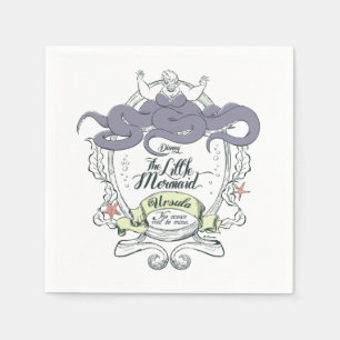 Little Mermaid Ursula - The Ocean Will Be Mine Napkin