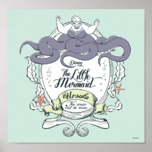 Little Mermaid   Ursula - The Ocean Will Be Mine Poster