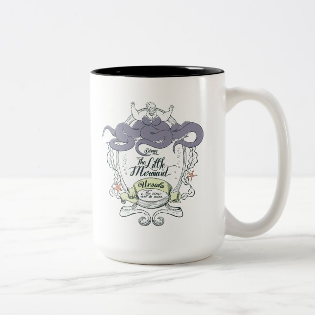 Little Mermaid | Ursula - The Ocean Will Be Mine Two-Tone Coffee Mug (Right)