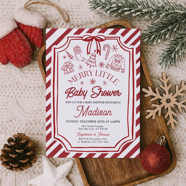 Little Merry Baby Shower Invitation (Créateur téléchargé)